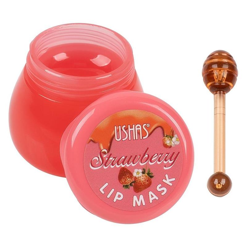 Strawberry Flavored Moisturizing Lip Mask with Stick, Sleep Overnight Hydrating Lip Mask for Lip Care, Smooths Dry Cracks Skin and Lip Wrinkles, Lip Care Products, Skin Care Products for Women Girls, Trending Products, Summer Gift