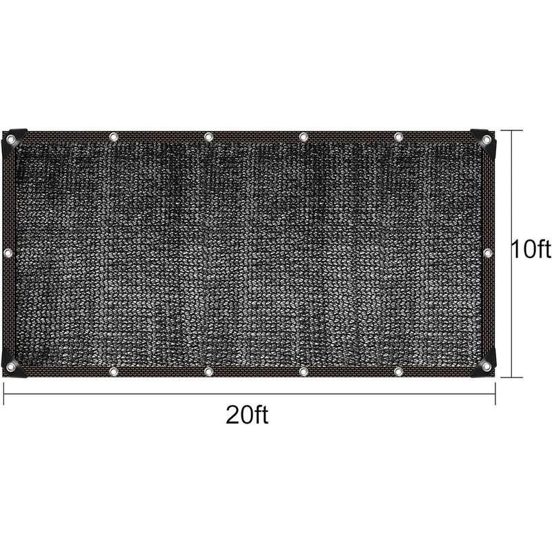 40% Sunblock Shade Cloth 10ft X 20ft Shade Mesh Tarp Black Shade Sunblock Net for Plant Cover Greenhouse Chicken Coop