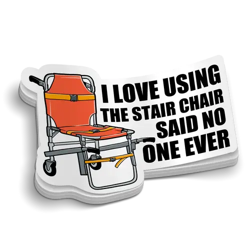 Love The Stair Chair Sticker