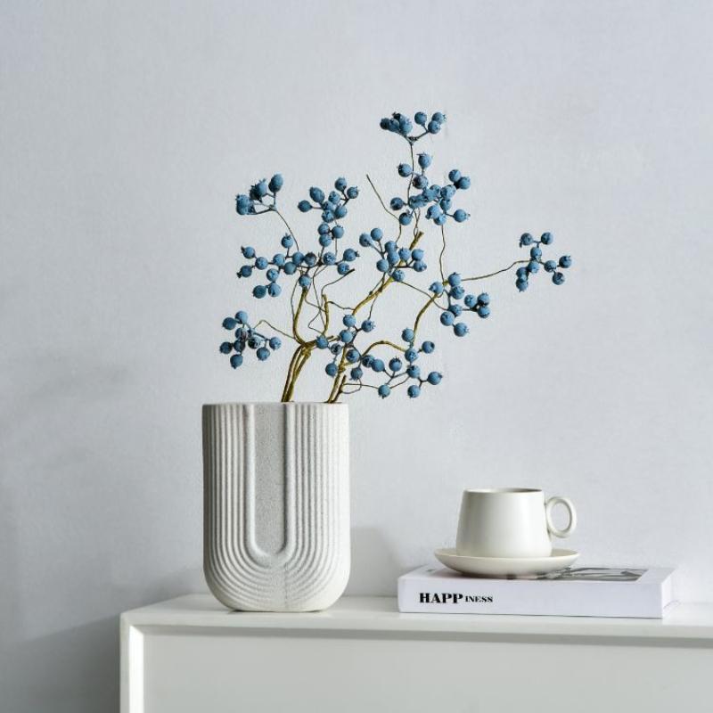 Ceramic Vase, Modern Retro Flower Arrangement Vase, Decorative Vase for Home Living Room Bedroom Office