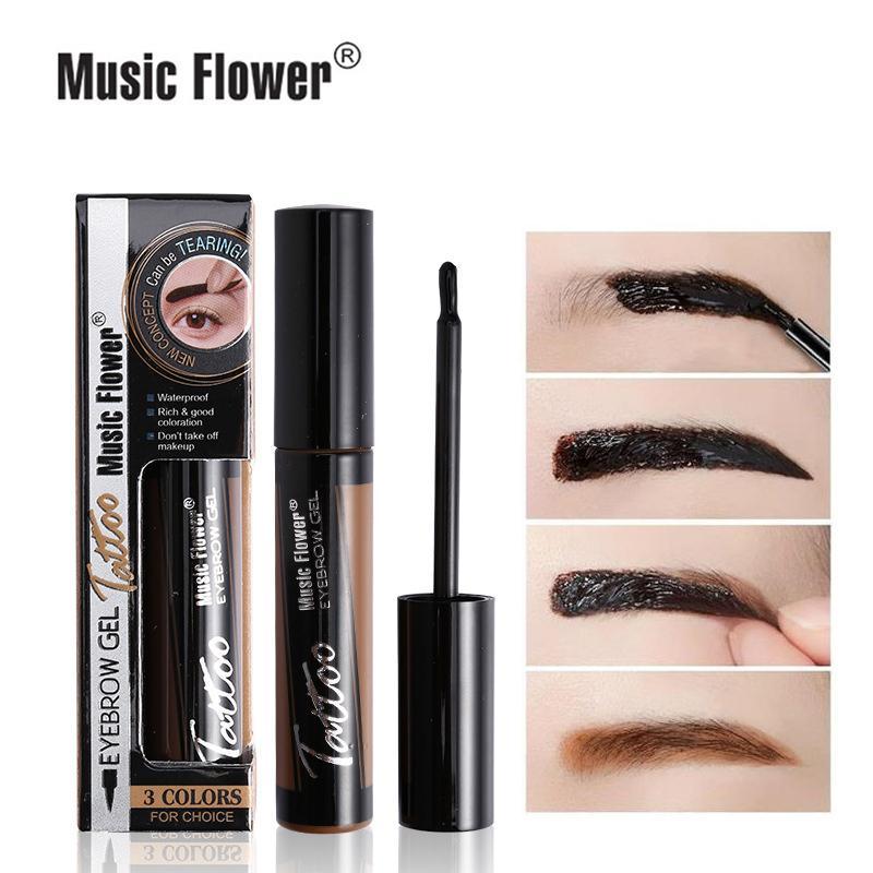 Peel & Reveal Eyebrow Cream, Waterproof Long Lasting Eyebrow Tinted Cream, Smudge Proof Sweatproof Peel off Eyebrow Gel, Music Festival Makeup Essentials, Cosmetic Gift for Women