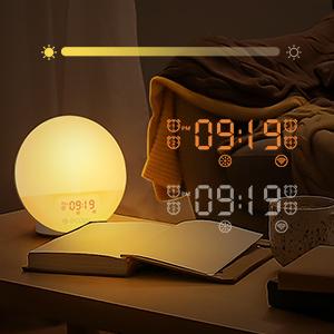 ecozy Sunrise Alarm Clock for Heavy Sleepers, Smart Wake Up Light with Sunrise/Sunset Simulation