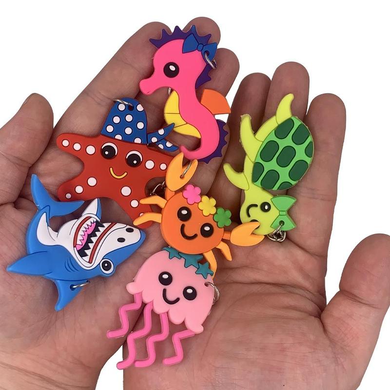 Cute Cartoon Curtain Hooks, 12pcs/set Colorful Shower Curtain Hooks, Bathroom Accessories for Home Bathroom