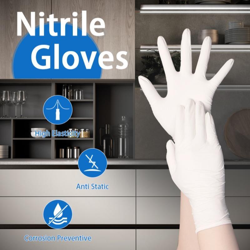 Kitchen Gloves, Solid Color Lightweight Gloves, Waterproof Gloves for Cleaning, Food Handling and Beauty Salon Use