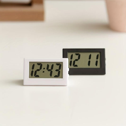 Mini LCD Digital Desktop Electronic Clock, 1 Count Table Dashboard Electronic Clock for Desktop Home Office