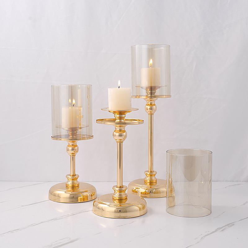 Luxury Candle Holder without Candle for Room Decor, 1 Count Metal Candlestick, Decorative Ornament for Home Party Wedding, Gifts for Girlfriend