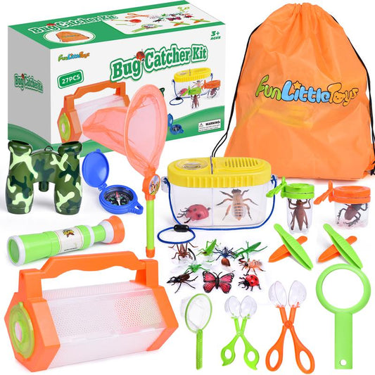 27PCS Bug Catcher Kit Bundle for Kids Nature Outdoor Exploration Activity