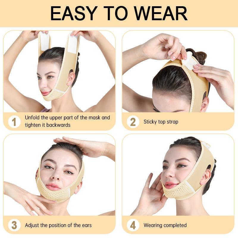 Skin Care Gifts, V-shaped Face Lifting Bandage, Facial Lifting Strap, Chin Facial Lifting Tool for Women