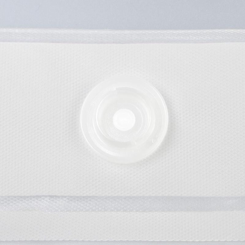 Waterproof Snap-in Shower Curtain Liner Replacement: No Hook Shower Curtain Liner Removable to Attach and Snap On/Off, Frost, 70x54