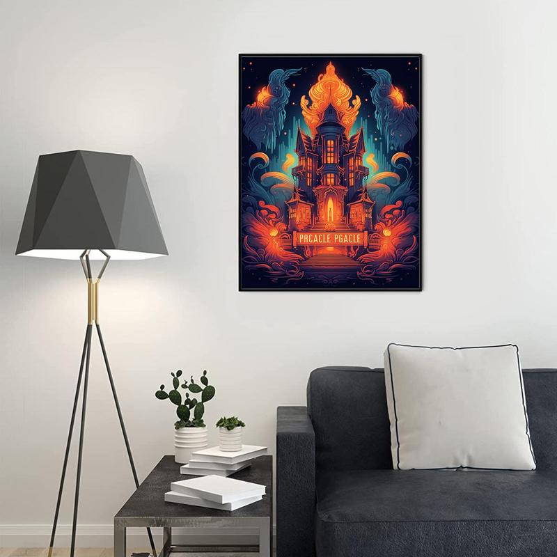 1 Piece Castle Art Print, Modern Canvas Painting Without Frame, Wall Decor For Living Room Bedroom Office