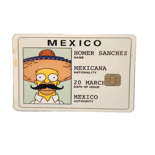 Homer Sanchez debit card sticker Decoration Waterproof