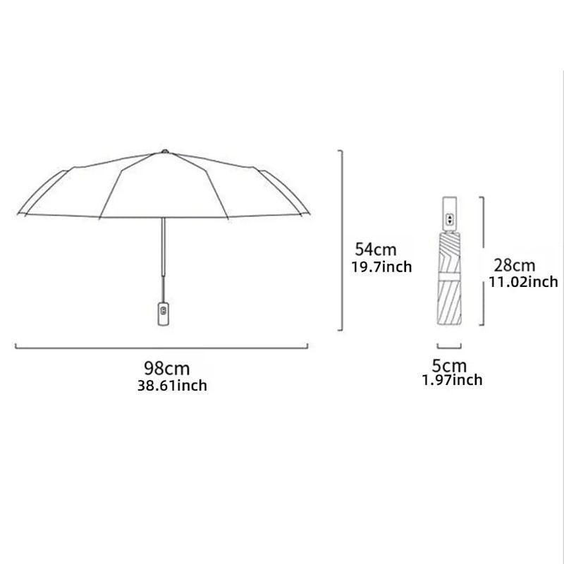 Cute Cartoon Pattern Umbrella (1 Piece), 3-fold Automatic Umbrella, Foldable Umbrella for Outdoor, Household Umbrella for Daily Use