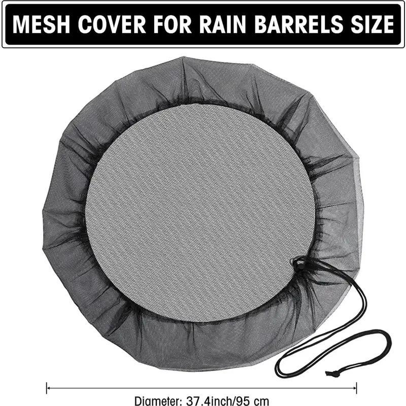 Rain Barrel Cover (1 Count), Outdoor Rain Water Collection Net Cover, Mesh Rain Barrel Cover, Filter Rain Barrel Cover for?Garden