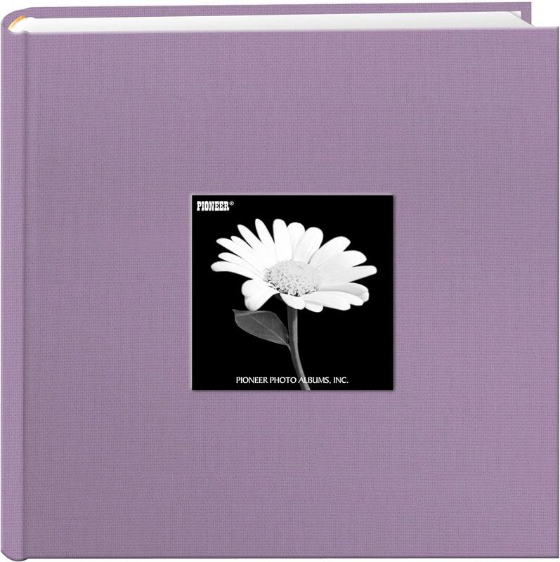 Fabric Frame Cover Photo Album 200 Pockets Hold 4x6 Photos, Misty Lilac Decoration