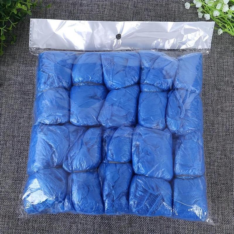 Disposable Plastic Shoe Cover, 30/60/100pcs Outdoor Rain Over Shoe Cover, Waterproof Durable Shoe Cover for Indoor Outdoor Cycling