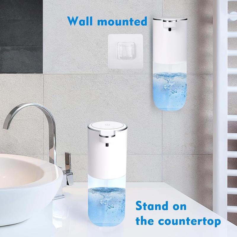 Automatic soap Dispenser touchless Kitchen Dish Automatic Liquid Soap Dispenser 4 Adjustable Soap Dispensing Levels Wall Mount for Bathroom Kitchen School Hotel, Liquid Hand Soap Dispenser Installation Rechargeable Waterproof