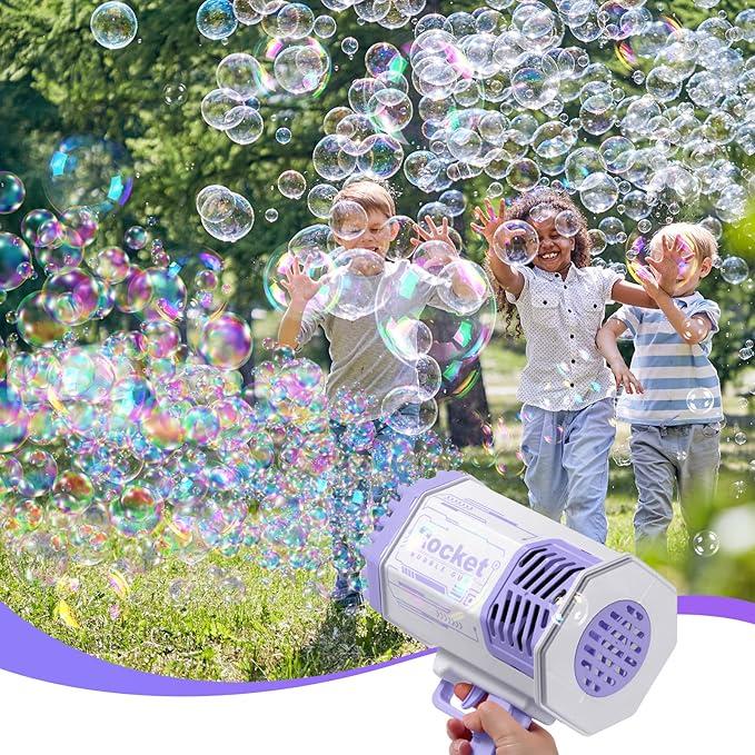 Bubble Machine,69 Holes Bubbles Machine for Adults Kids, Outdoor Toys for Kids Bubble Makers,Gifts for 4-12 Year Old Boys and Girls,Adults Birthday Wedding Party Outdoor Toy .