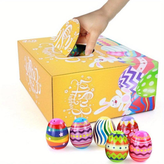 Easter Eggs Gift Set, 24pcs/set Colorful Easter Eggs Set, Holiday Party Summer Decoration Supplies, Gift Box for Boys Girls, Party Decor