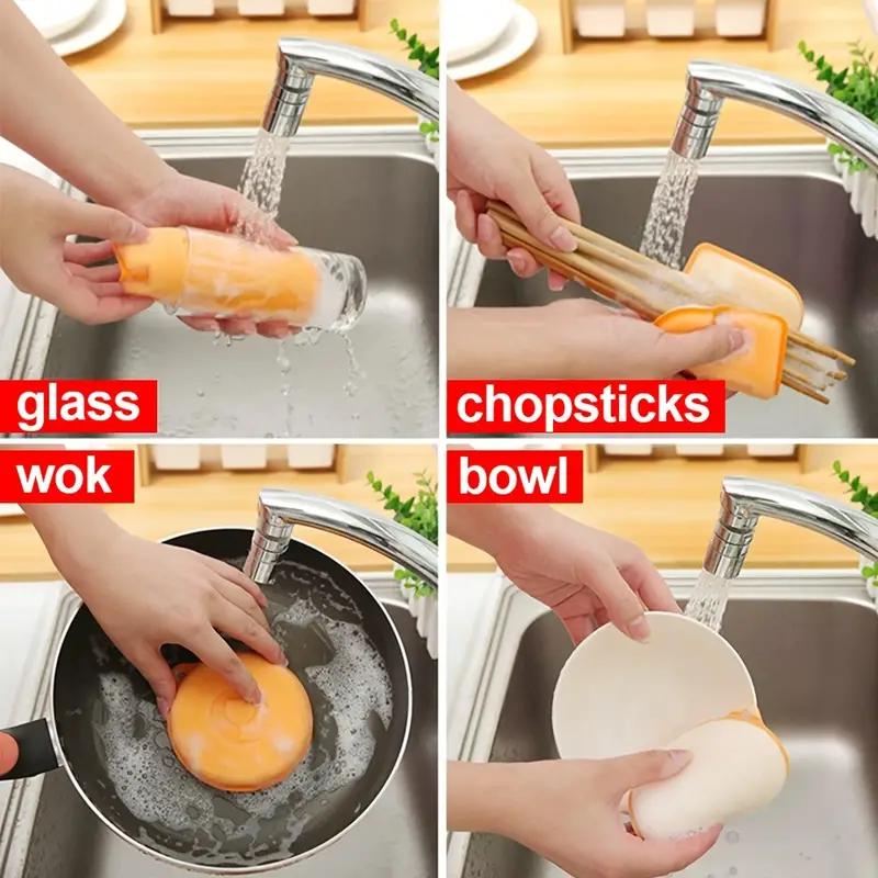 "FU"&"JI" All-Purpose Sponges, Kitchen Cleaning Sponge, Household Cleaning Sponge, Cleaning Supplies Tool, Dish Towel, Anti-scratch Dishware Scrubber(6pcs)