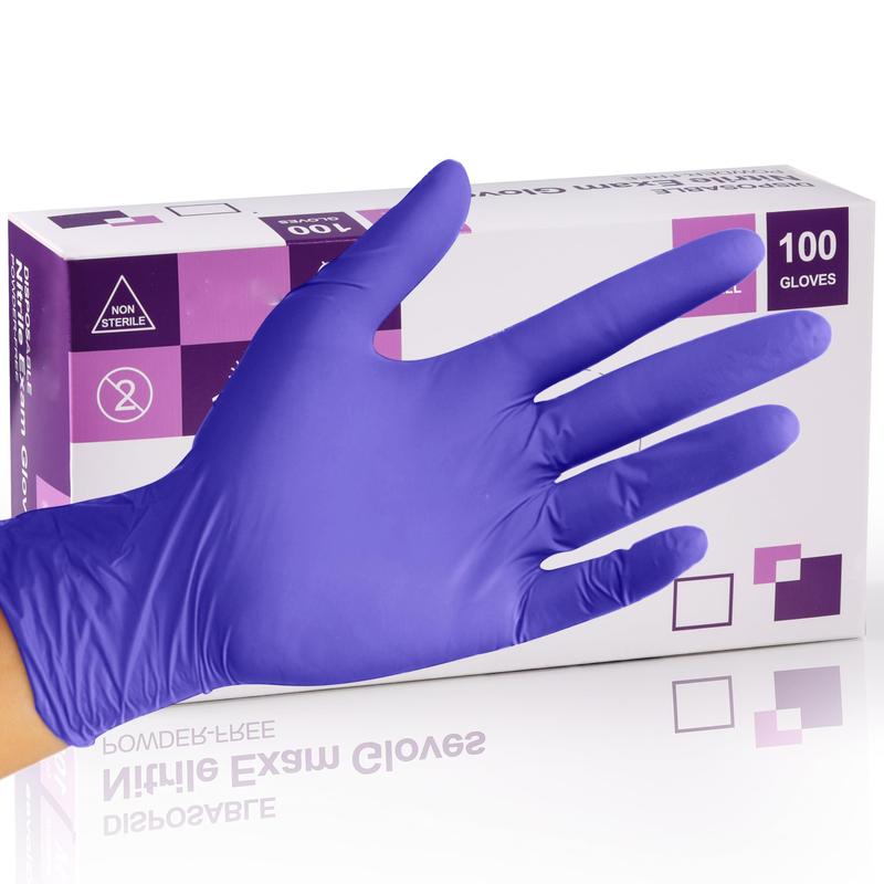 Gloves,Disposable Cleaning Gloves,Powder Free, Latex Free,Non-Sterile Protective Gloves-M