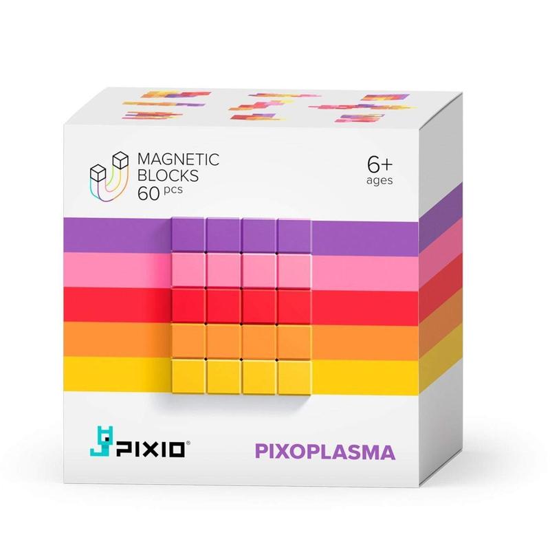 PIXIO Abstract Series PIXOPLASMA - 60 Magnetic Blocks in 5 Colors (Games)