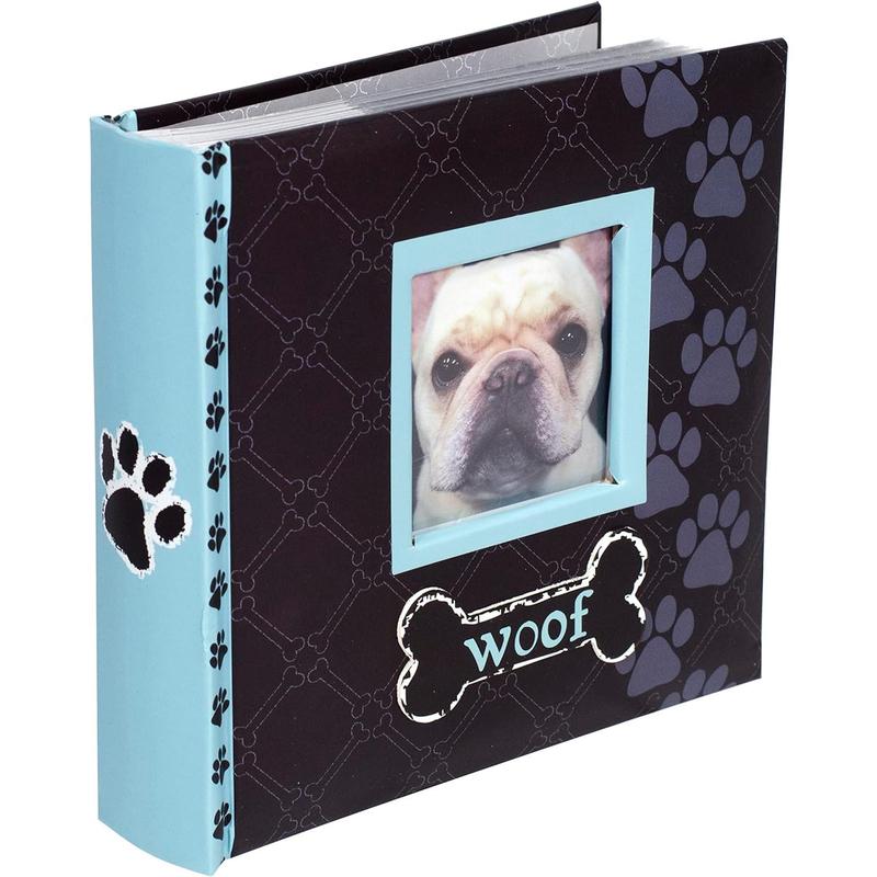 Designs Woof Photo Album, 80-4x6, Blue