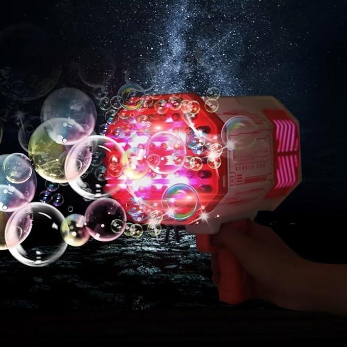 New Bubble Machine, Color Bubble Machine,69 Hole Bubble Machine, Ideal For Ages 1-12, And a Rechargeable  With Lights, Music, And Leak-Proof Design, Perfect For Birthdays And Outdoor Fun