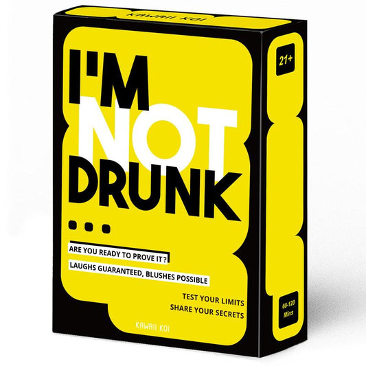 I'm Not Drunk Letter Pattern Party Drinking Card, 55pcs/box Funny Drinking Card Game, Hilarious Unforgettable Drinking Game Card, Party Activities Supplies