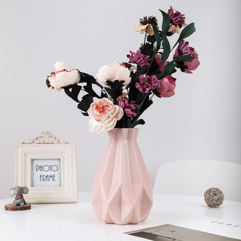 Flower Vase, 1 Count Nordic Style Flower Vase, Modern Simple Flower Vase, Spring Desk Decoration For Home Office, Spring Decor 2024