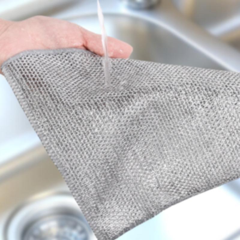 Multifunctional Dishwashing Cloth (10pcs), Reusable Scratch-resistant Dishwashing Rag, Kitchen Cleaning Supplies