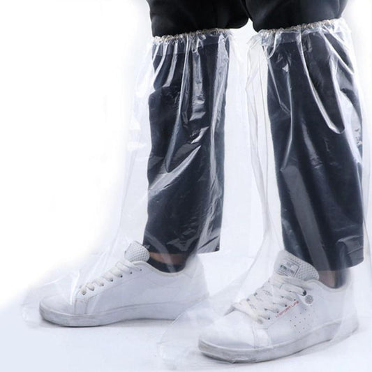 Disposable Shoe Cover (5 Pairs), Clear Waterproof Boot and?Shoe Cover, Durable Shoe Cover for Outdoor, Home Care Supplies