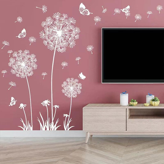 1 Set Dandelion Pattern Wall Sticker, Self Adhesive Wall Decor, Decorative Sticker for Home Living Room Bedroom