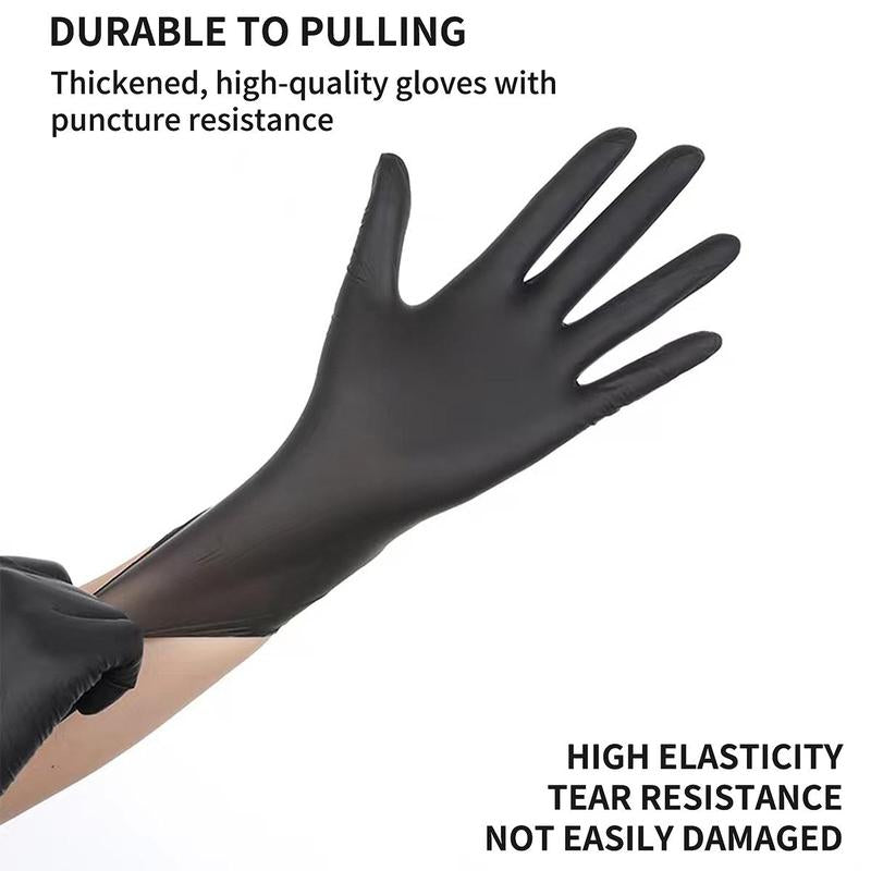 100pcs/box Disposable Thickened & Durable Nitrile Gloves, Multipurpose Oil-proof Work Gloves, Suitable for Mechanical Manufacturing, Food Processing