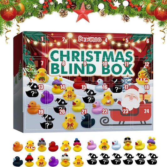 Christmas Blind Box, 1 Box Random Mini Duck Design Blind Box, Party Gift Set for Friends, Party Favors for Christmas, Party Supplies