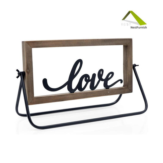 [Mother's Day][NF-002]NestFurnish Super value and beautiful Rustic Wooden House Signs, Decorative brand ,Farmhouse Table Decor, Living Room Decorations, Decorative Carved Letters Family Decor