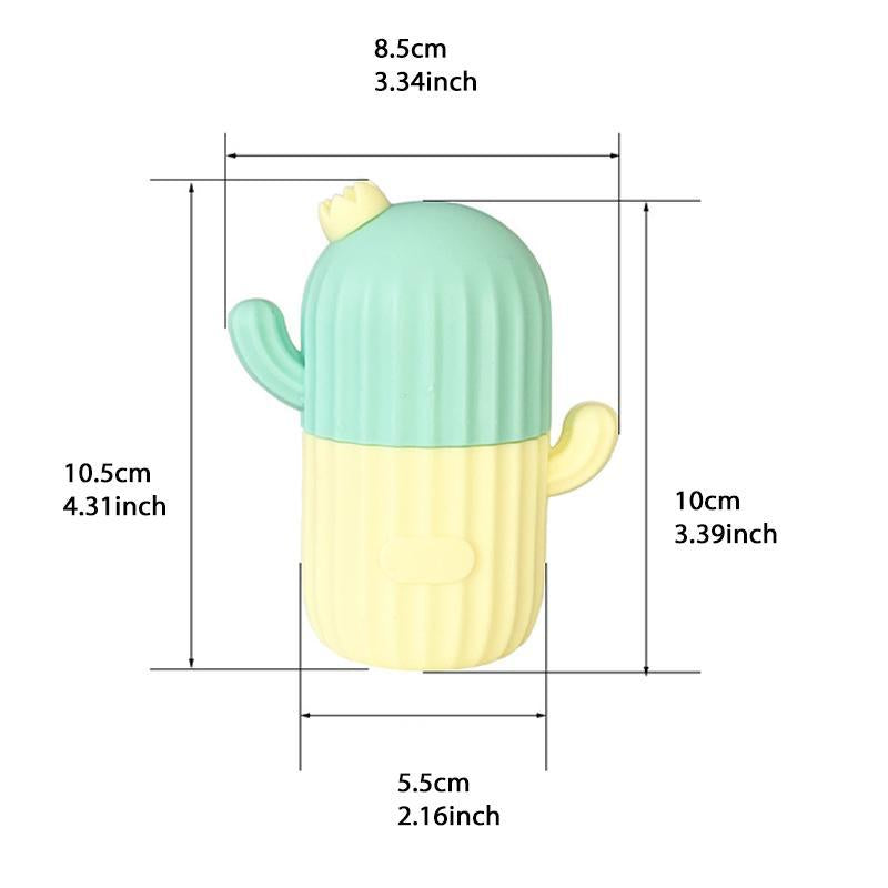 Cactus Design Ice Roller, Silicone Face Ice Roller, Face Massage Ice Cube Mold, Skincare Tools