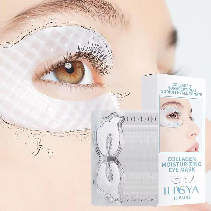 Summer Collagen Eye Mask, Deep-Sea Collagen Repairing Eye Mask, Semicircular Eye Pads for Eye Bags, Dark Circles Cooling Smooth Moisturizing Eye Treatment for Women, Eye Mask, Eye Patches, Summer Essentials, Back to School