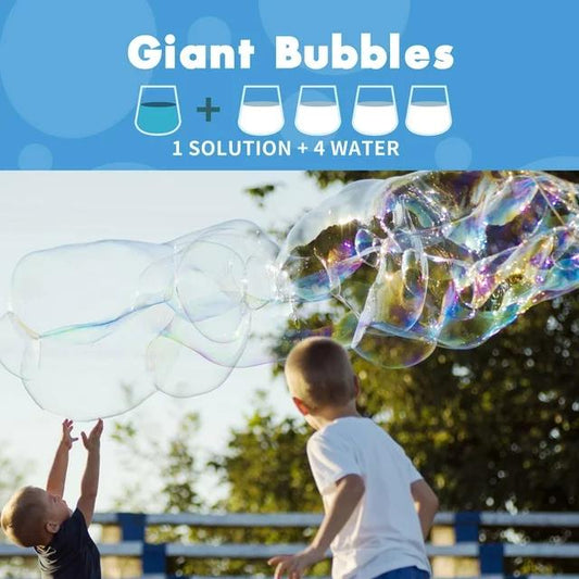 Bubble Concentrated Solution, 1 L/ 33.8 OZ Bubble Refill Solution Up to 2.5 Gallon for Kids Bubble Machine, Giant Bubble Wand, Bubble Gun Blower