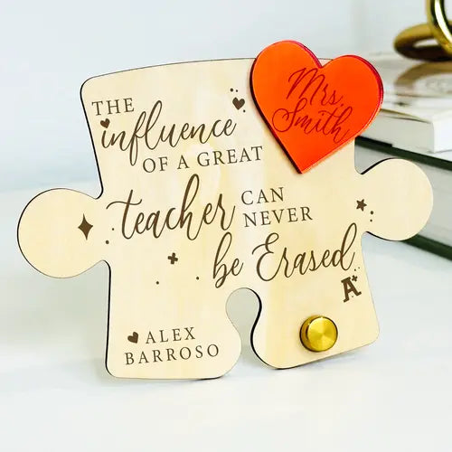 Personalized Teacher Gifts | Personalized Thank You for Being Part of My Story Wood Sign | Teacher Appreciation Gifts | Teacher Thank You Gift Desk Sign | Teacher Gift Personalized