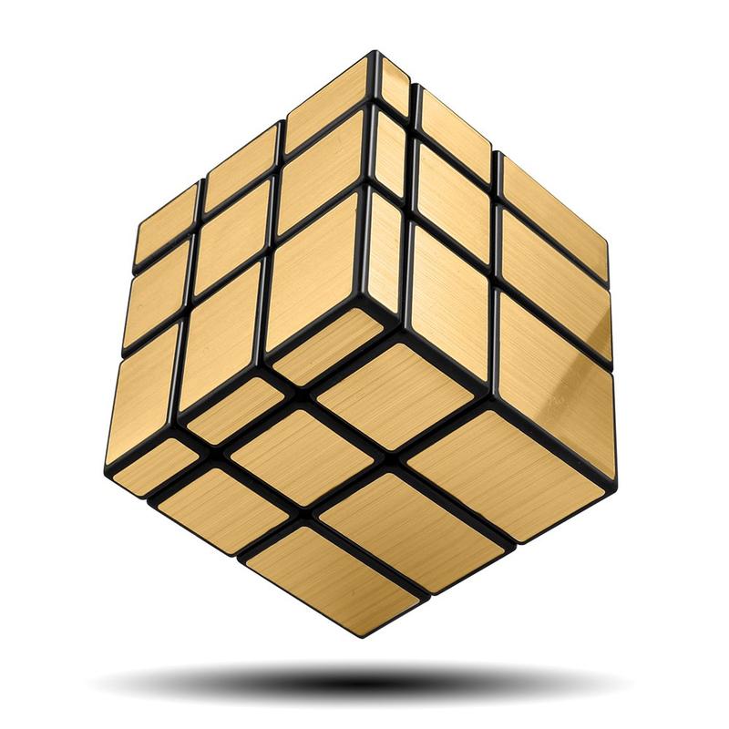 D-FantiX Shengshou glossy Cube 3x3 Speed Cube amber champagne color glossy Blocks Cube 3x3x3 Different Shapes Puzzle Cube Toys rubixcubegame