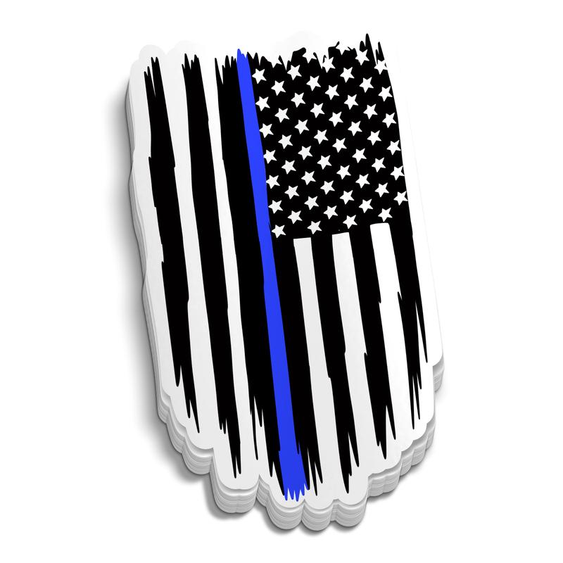 Blue Line Flag Sticker