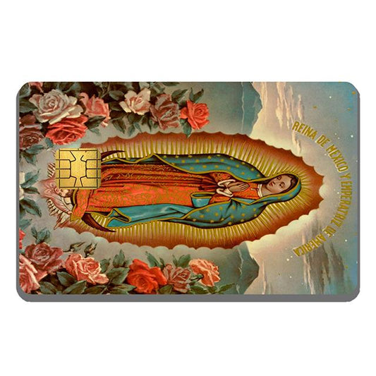 La Virgen De Guadalupe debit card skin/ sticker