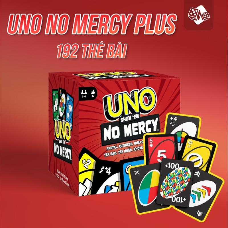 UNO NOMERCY upgraded game,UNO +10 rules of resolution, UNO card game 165 cards GAME TOP GAME