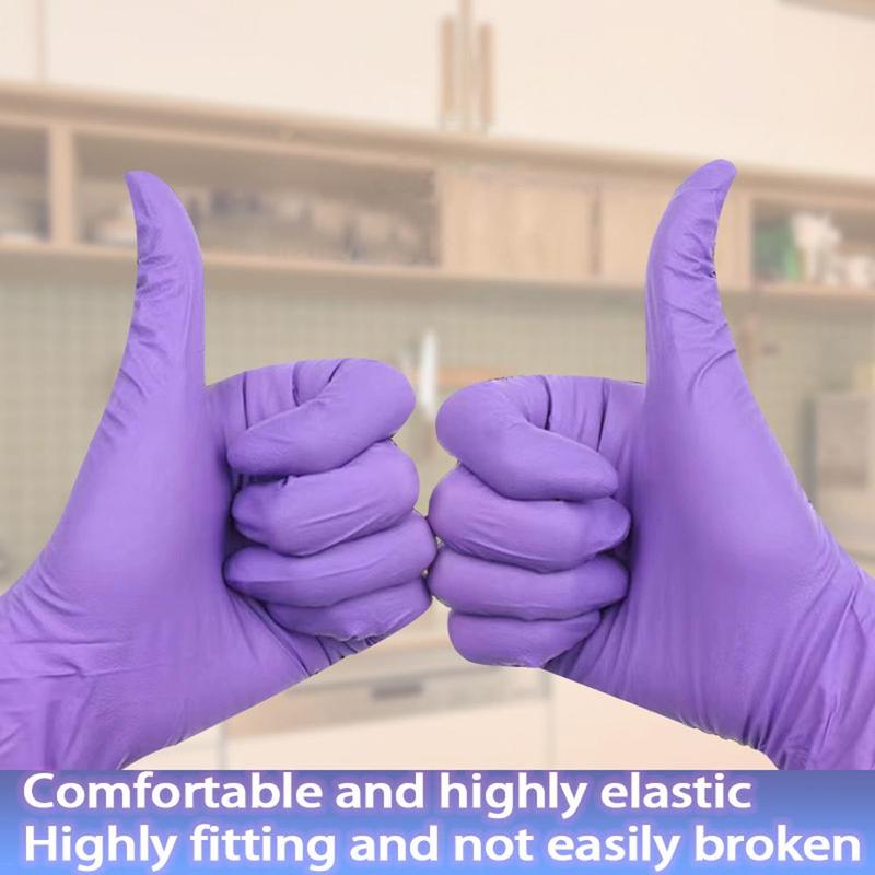 Disposable Nitrile Gloves, 50/100pcs Disposable Cleaning Gloves, Household Kitchen Cleaning Gloves, Home Care Supplies