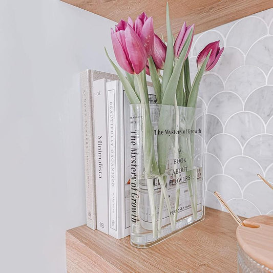 Bookcase Flower Vase Shelf Accessories for Flowers and Plants Home Decor for Living Room Bedroom Home Gifts, Bookish Things Accessories Things and Gifts, Gifts for Readers Book Lovers Plants Loversgirlfriend Women Teachers, Booktok, Book lover Decorative