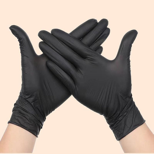 100pcs/box Disposable Thickened & Durable Nitrile Gloves, Multipurpose Oil-proof Work Gloves, Suitable for Mechanical Manufacturing, Food Processing