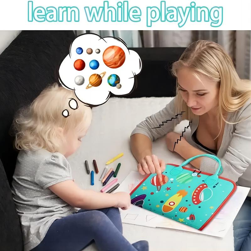 Busy Board Montessori Toys for Boys & Girls Birthday Gifts,Early Educational Game Travel Toys, Preschool Activities for Learning Fine Motor Skil