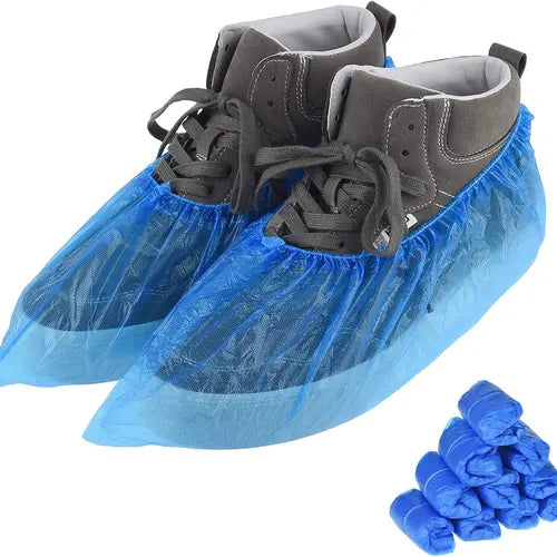 50 PCS (25 Pairs) Shoe Covers Disposable, Green Convenience, Recyclable, Boot Cover, Waterproof, Non slip, Dust proof, One Size Fit Most, Durable CPE Material, Protect Your Shoes, Floor, Carpet.