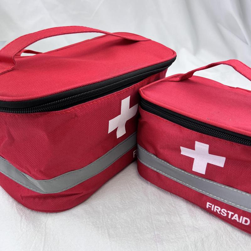 Emergency First Aid Kit Storage Bag, 1 Count Portable Large Capacity Medical Bag, Camping Hiking Storage Organizer, Room Organizer, Summer Gifts