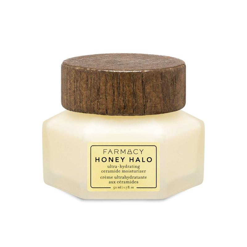 Farmacy Honey Halo Ceramide Face Moisturizer Cream - Hydrating Facial Lotion for Dry Skin